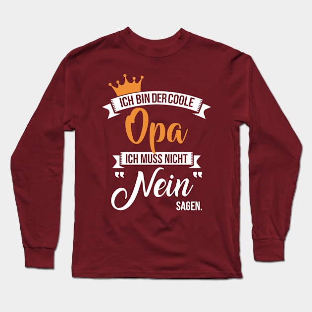 Ich bin der coole opa (2) Long Sleeve T-Shirt by nektarinchen